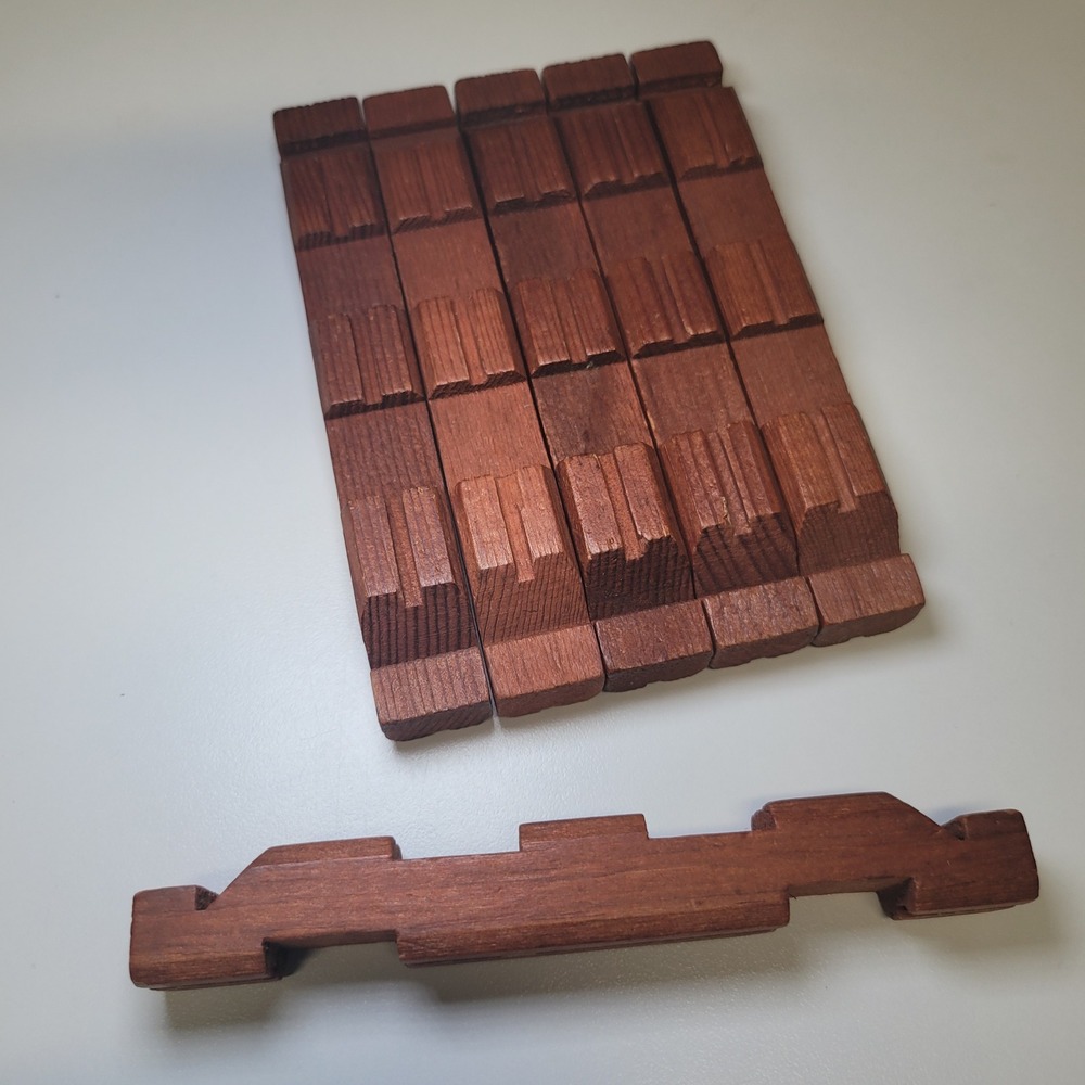 Vintage Lincoln Log Replacement 1940s Set of‎ 6 Pieces 5.25 Inches